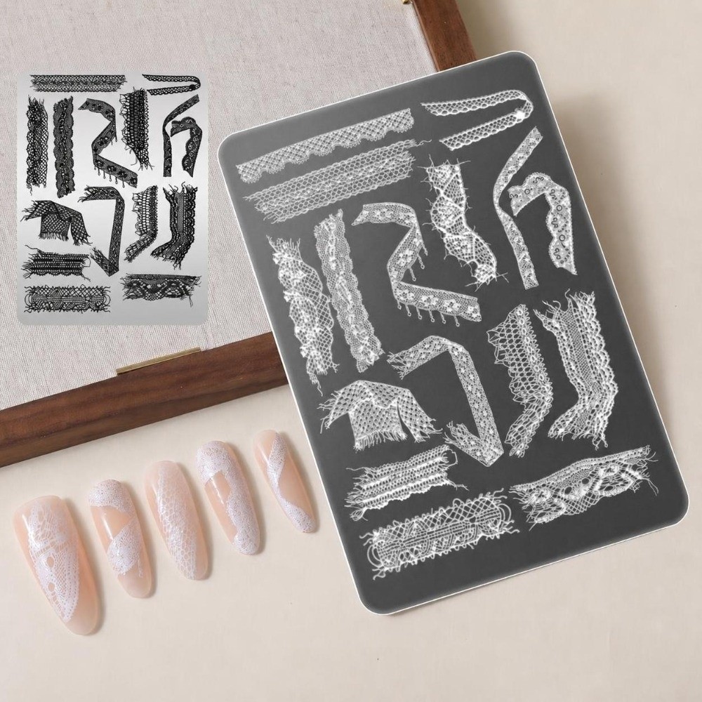 3D Printing Templates Free - Piastre per Stamping Unghie con Motivo
