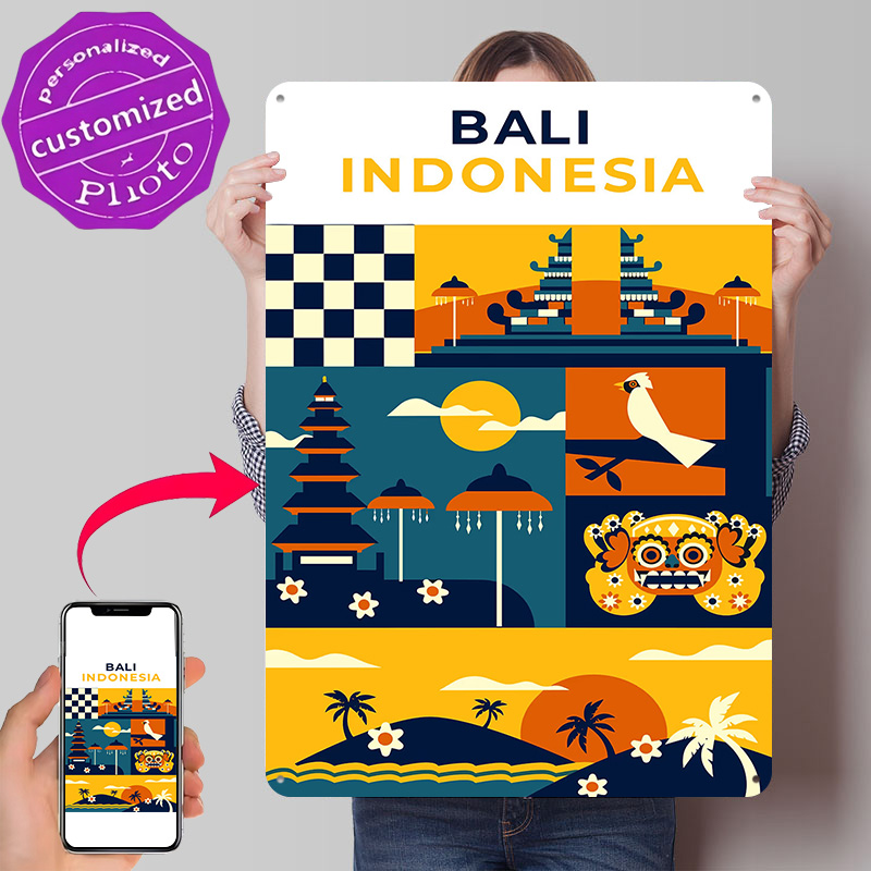 3D Printing Bali - Poster 3D con Texture di Bali