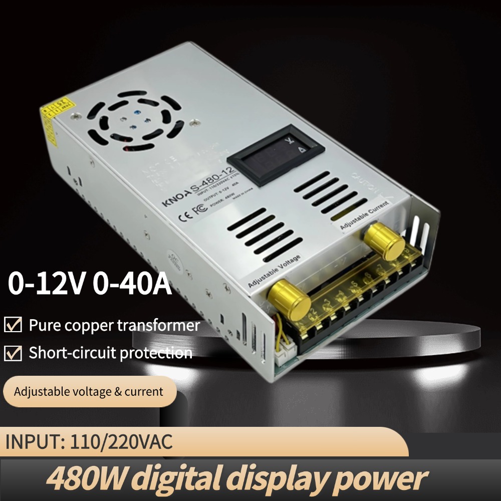 3D Printer Power Supply - Alimentatore switching regolabile DC 0-12V 12V