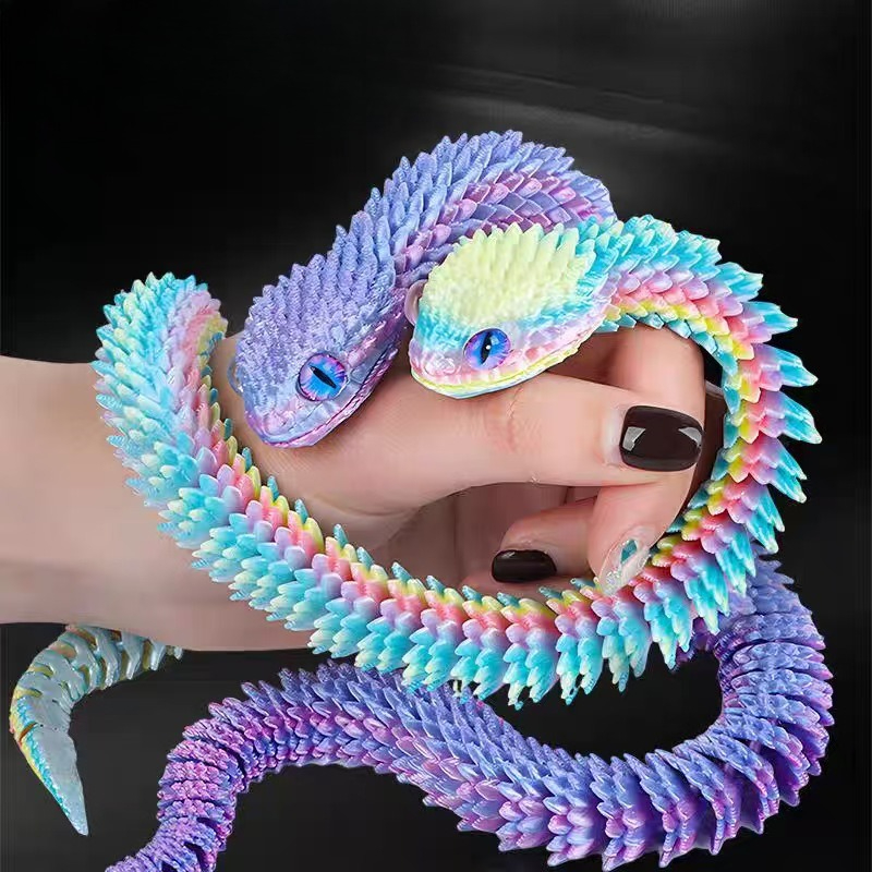 3D Printing Fidget Toys - Nuova Statua di Serpente Realistica Stampata