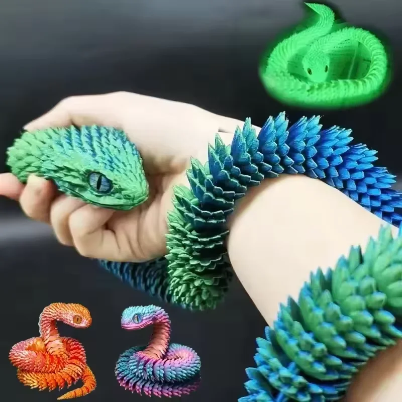 3D Printing Fidget Toys - Stampato in 3D Serpente Mobile Joint