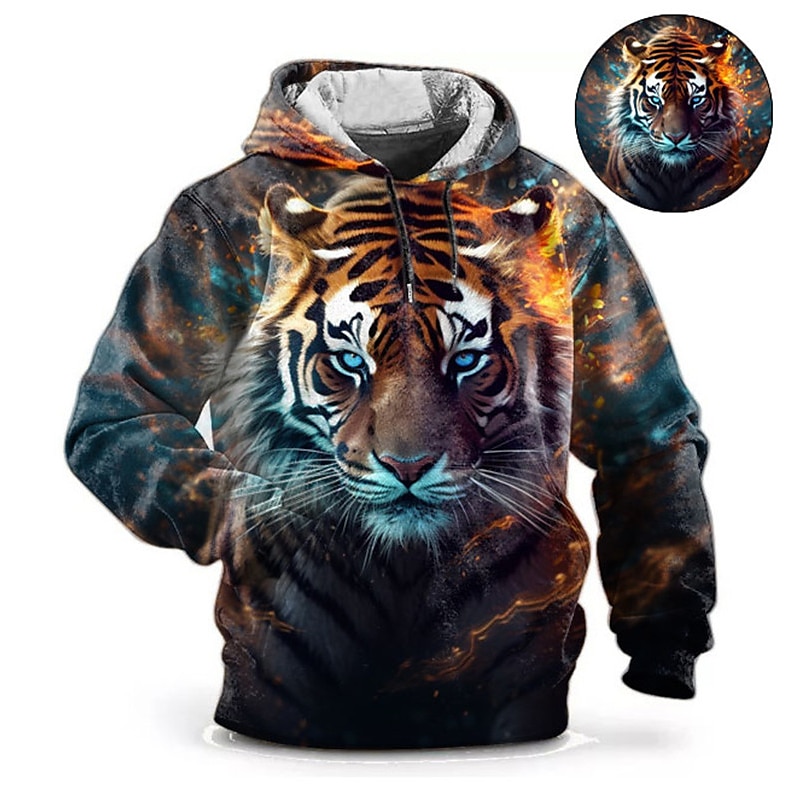 3D Printing Designing - Felpa con cappuccio animale per uomo