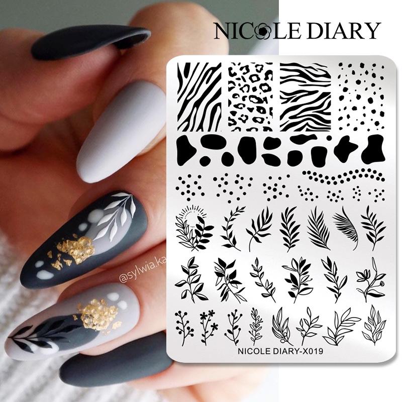 NICOLE DIARY Foglie Fiore Nail - 3D Printing Templates Free recensione e prezzo
