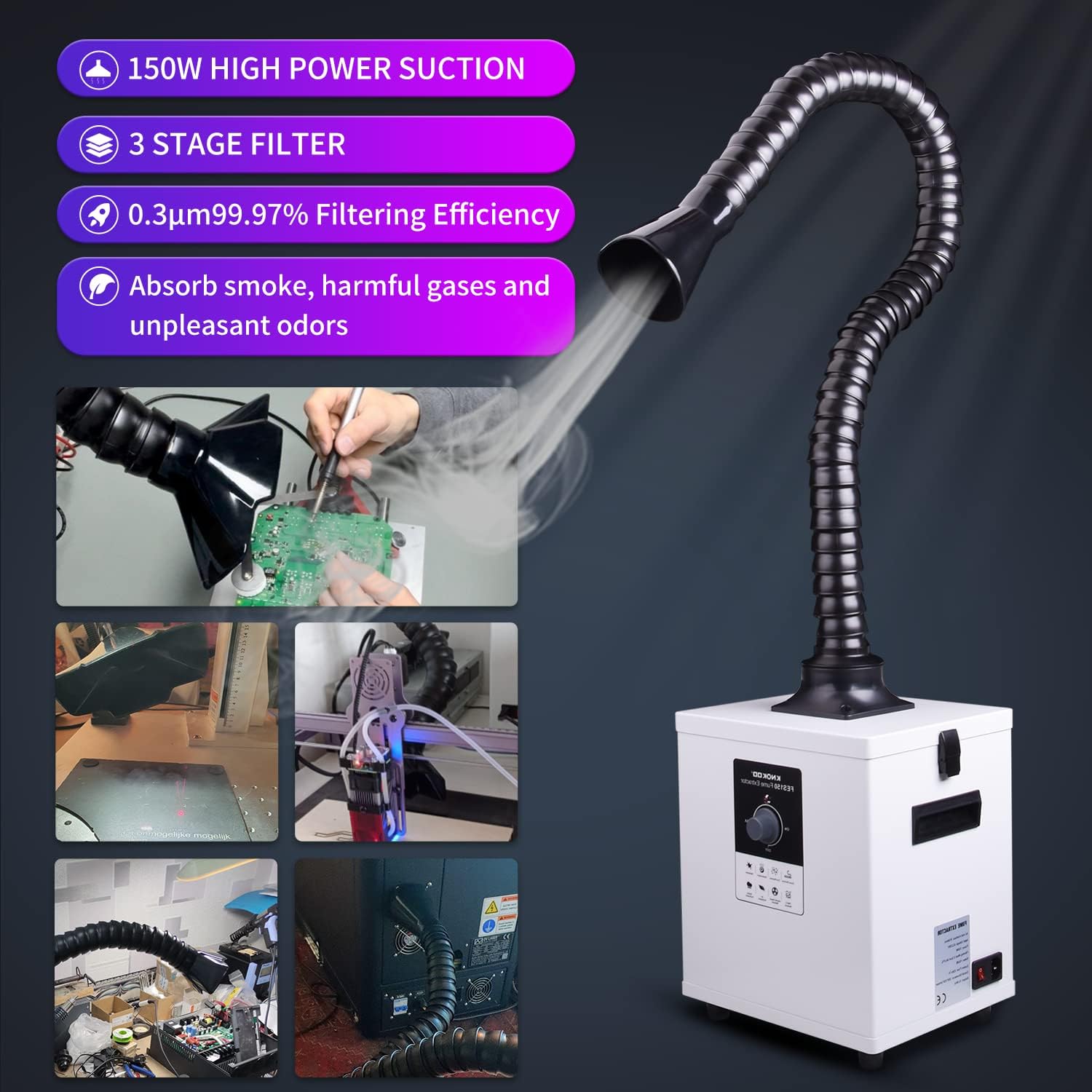 KNOKOO FES150 Estrattore di Fu - 3D Printing Industrial recensione e prezzo