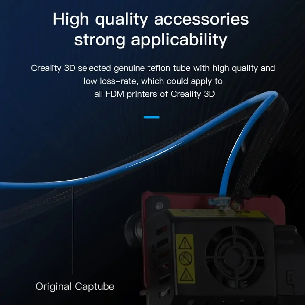 Tubo PTFE Bowden Blu CREALITY  - 3D Printing Pdf recensione e prezzo