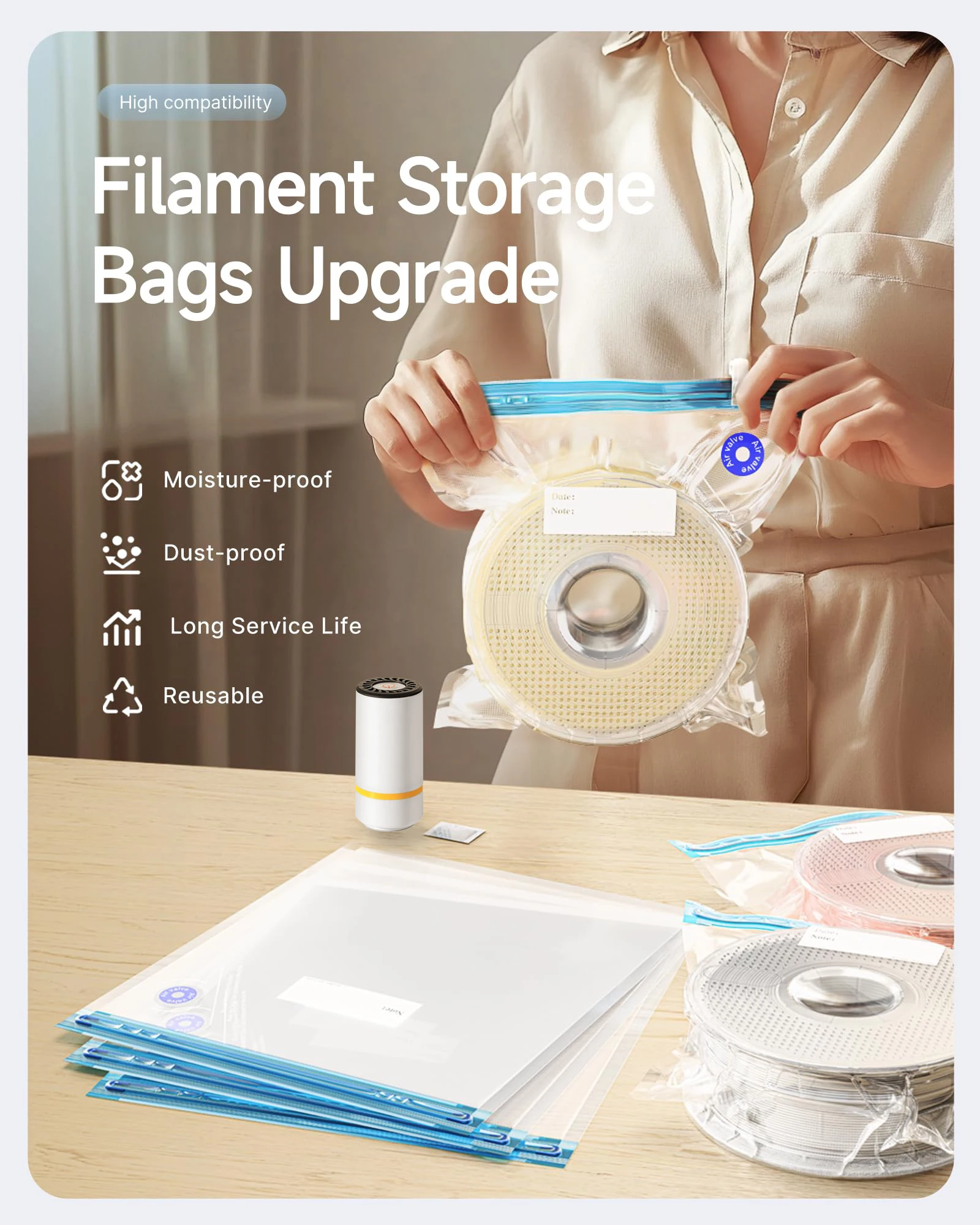 Sacchetto sottovuoto per filam - 3D Printing Fff recensione e prezzo