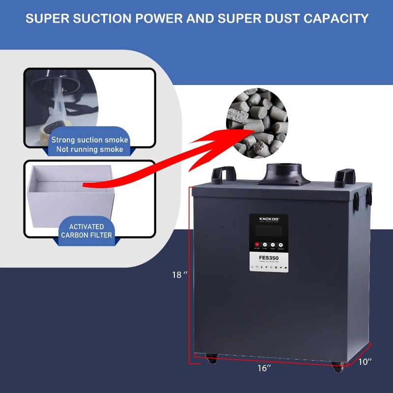 KNOKOO 350W Estrattore di Fumi - 3D Printing Industrial recensione e prezzo