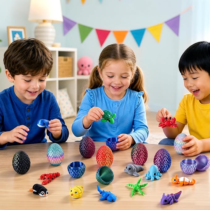 24 Pezzi Uova Sorpresa Stampat - 3D Printing Fidget Toys recensione e prezzo